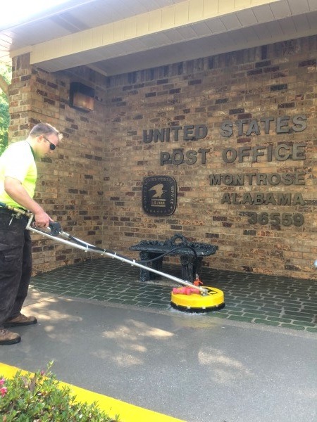 Pressure Washing Of The Montrose Post Office Thumbnail